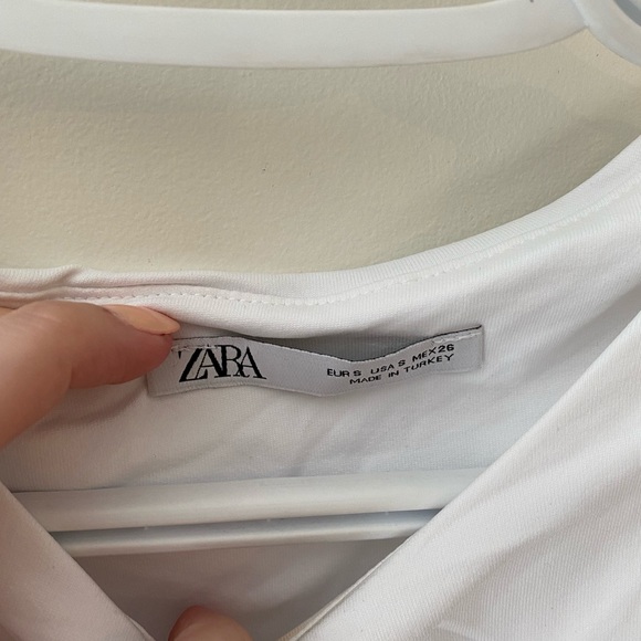 Zara white contour bodysuit, size S - Picture 2 of 3